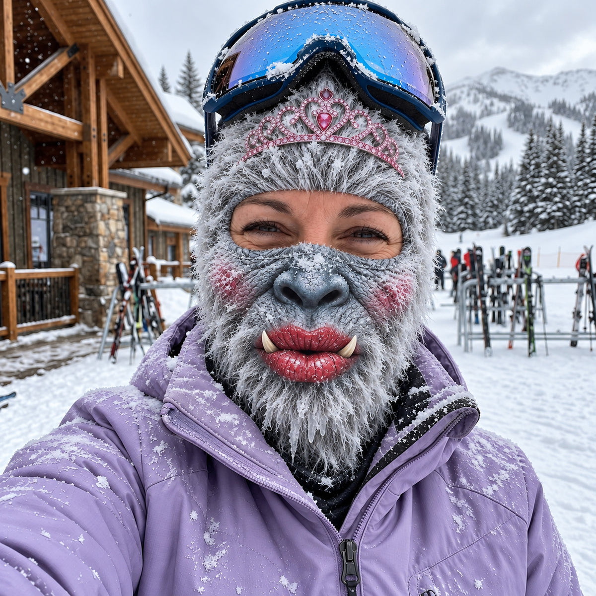 Yeti Funny Face Mask GFTOPND3490