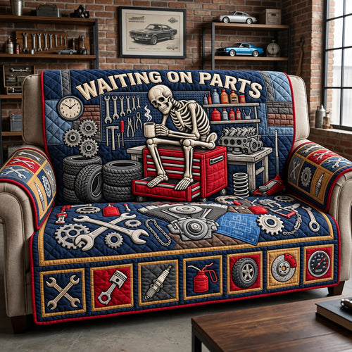 Waiting On Parts Quilted Sofa Cover GFTOPND3505