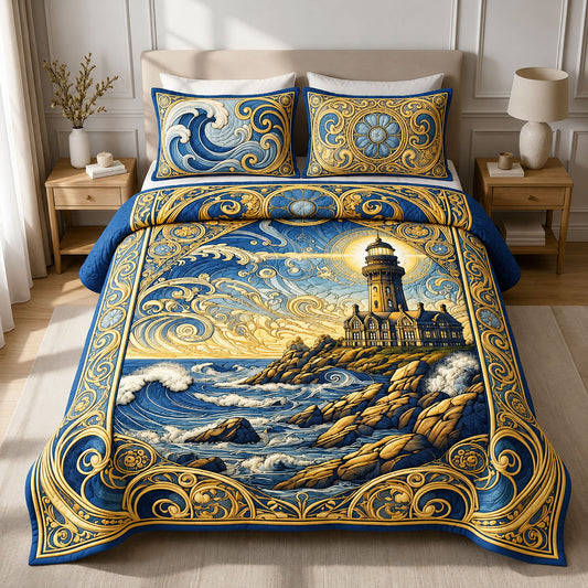 Beacon Of Hope 3-Piece Quilted Bedding Set GFTOPND351