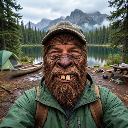 Bigfoot Funny Face Mask GFTOPND3534