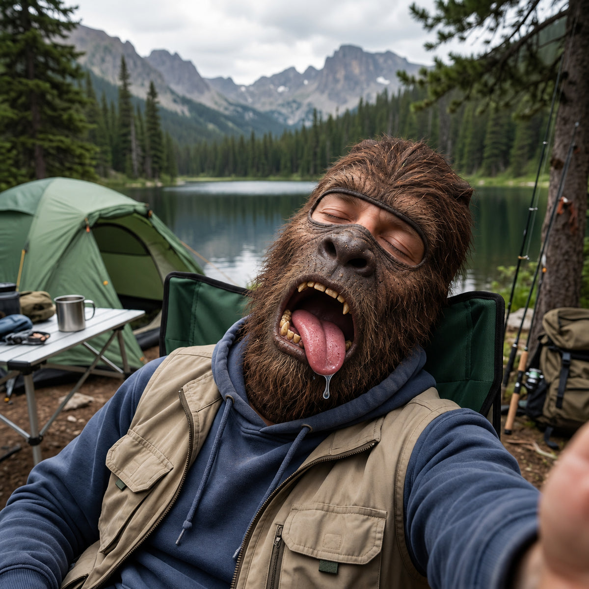Bigfoot Funny Face Mask GFTOPND3534