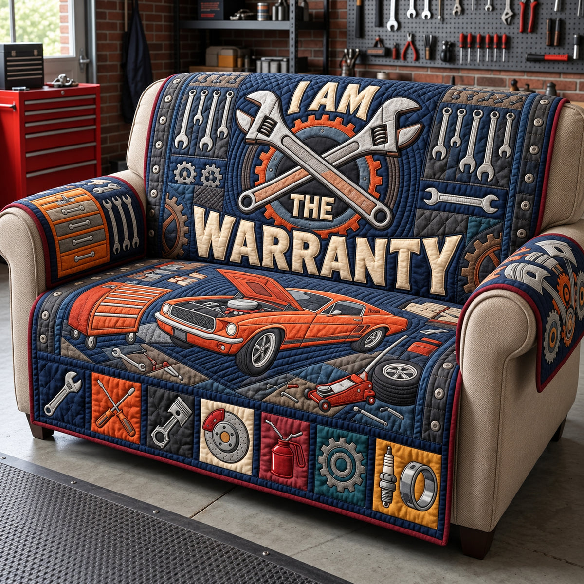 Im The Warranty Quilted Sofa Cover GFTOPND3547