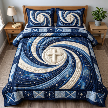 Celestial Promise 3-Piece Quilted Bedding Set GFTOPND3562