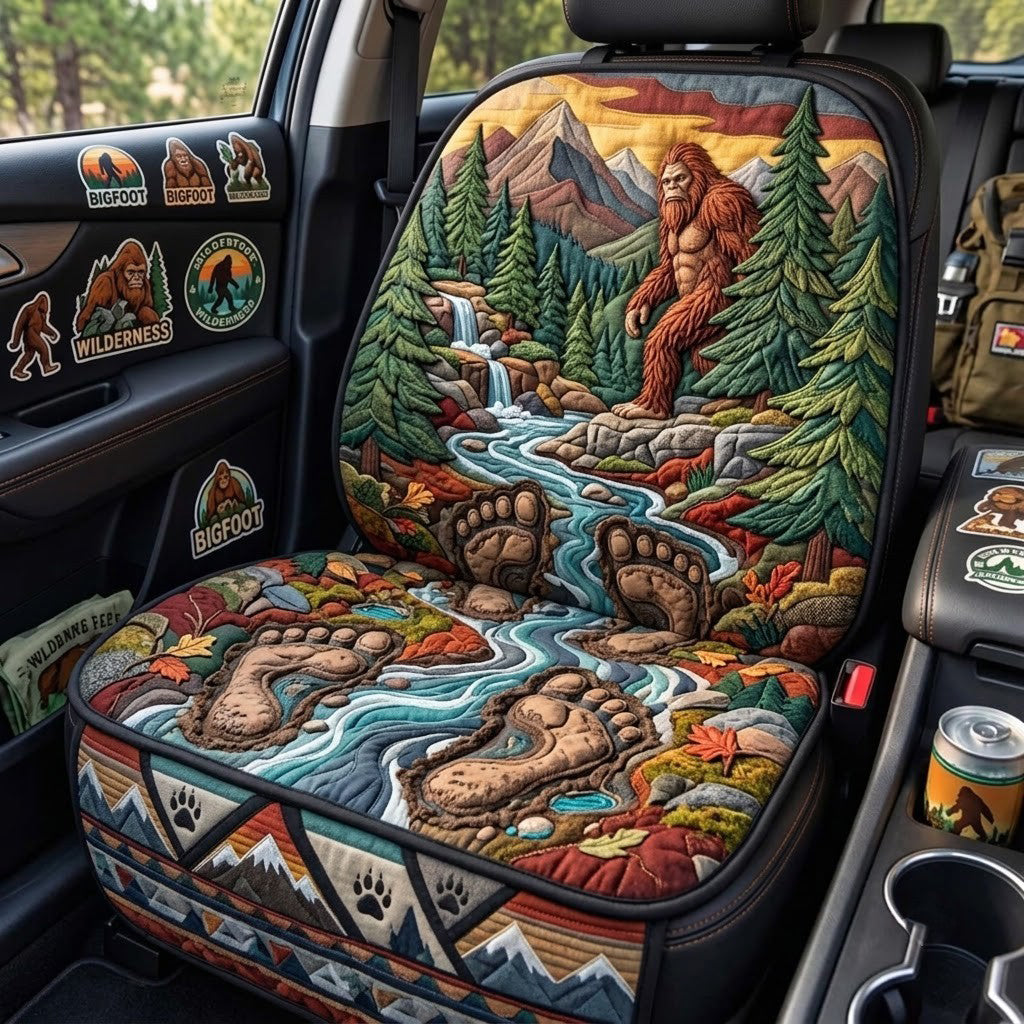 Bigfoot Giant Footprints Quilted Car Seat Protector GFTOPND3570
