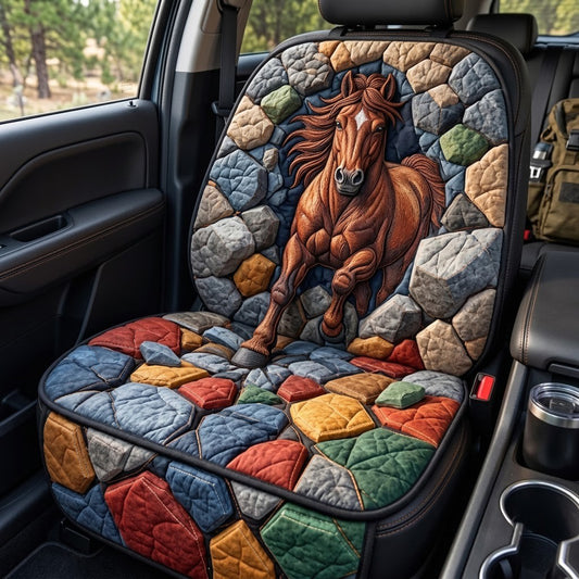 Stonebreaker Mustang Quilted Car Seat Protector GFTOPND3575