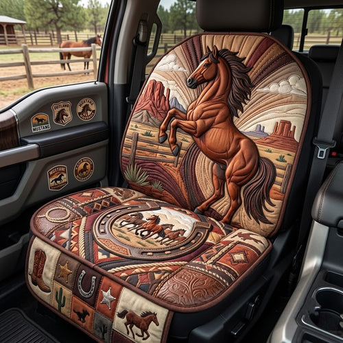 Outlaw Mustang Quilted Car Seat Protector GFTOPND3577