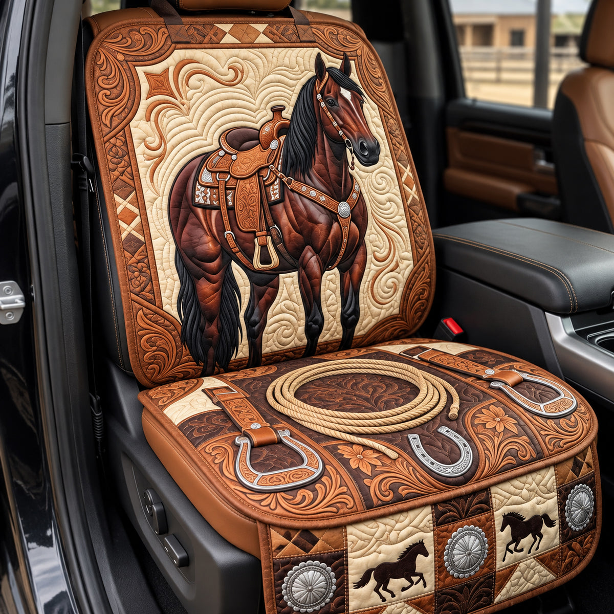 Saddle King Quilted Car Seat Protector GFTOPND3578