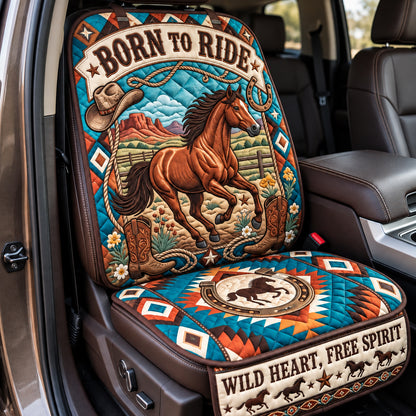 Born To Ride Quilted Car Seat Protector GFTOPND3580