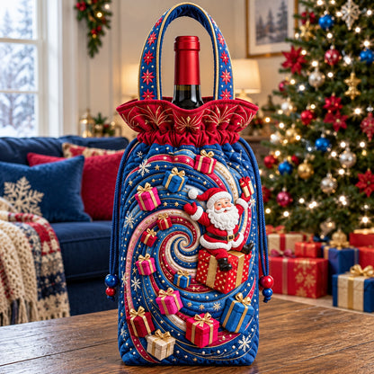 Christmas Gift Galaxy Quilted Bottle Carrier Bag GFTOPND3583