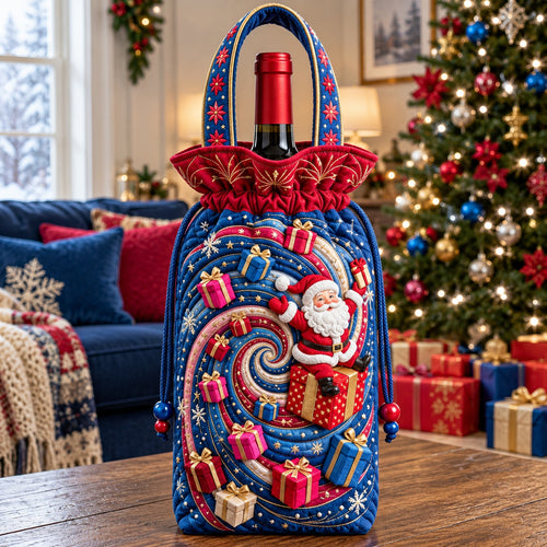 Christmas Gift Galaxy Quilted Bottle Carrier Bag GFTOPND3583