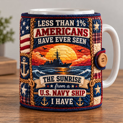 Proud Navy Veteran Quilted Mug Cozy GFTOPND3608