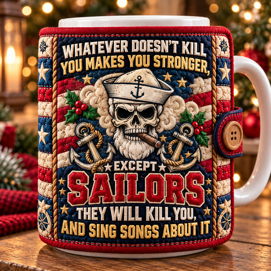 Proud Navy Veteran Quilted Mug Cozy GFTOPND3609