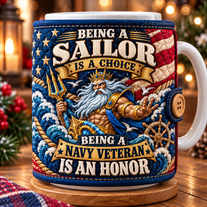 Proud Navy Veteran Quilted Mug Cozy GFTOPND3611