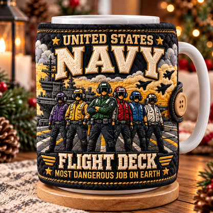 Proud Navy Veteran Quilted Mug Cozy GFTOPND3612