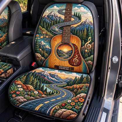 Guitar Mountain Highway Quilted Car Seat Protector GFTOPND3670