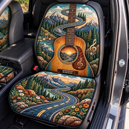 Guitar Mountain Highway Quilted Car Seat Protector GFTOPND3670