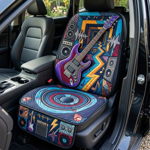Electric Guitar Highway Quilted Car Seat Protector GFTOPND3673