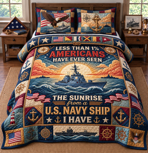 Proud Veteran 3-Piece Quilted Bedding Set GFTOPND3684