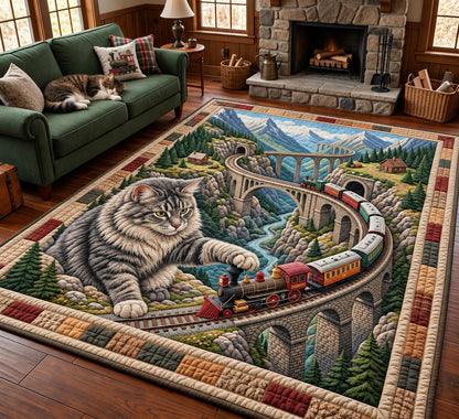 Miniature Train Area Rug GFTOPND3692
