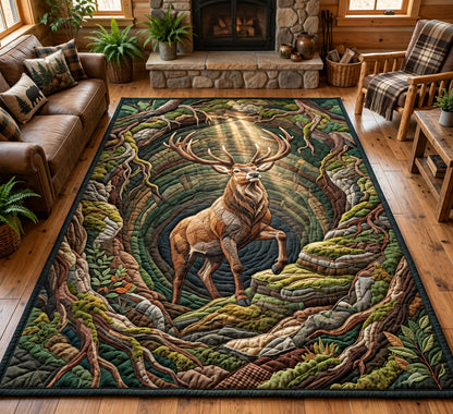Deer Forest Sinkhole Area Rug GFTOPND3698