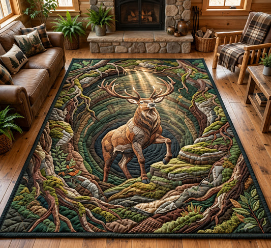 Deer Forest Sinkhole Area Rug GFTOPND3698