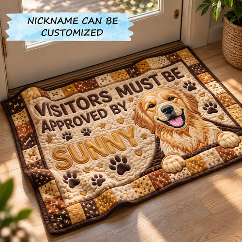 Visitors Must Be Approved Doormat QTCUZ GFTOPND3820