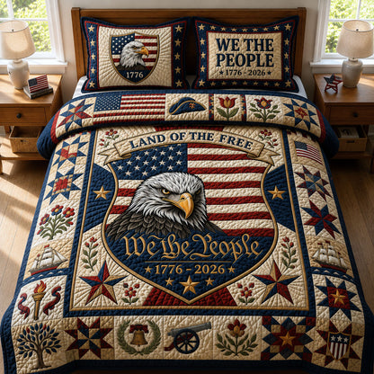 We The People 3-Piece Quilted Bedding Set GFTOPND399
