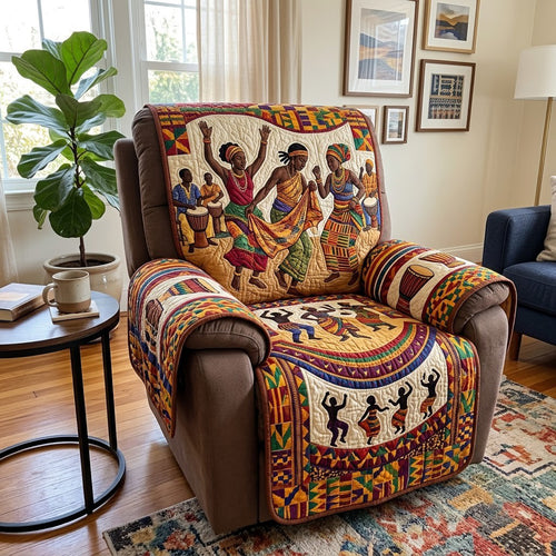 Traditional African Dance Quilted Sofa Cover GFTOPND3998