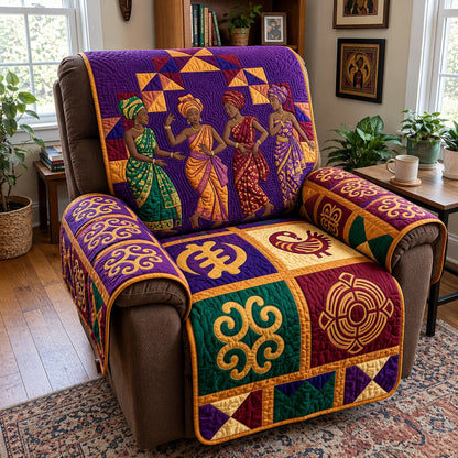Dance Of Queens Quilted Sofa Cover GFTOPND4000