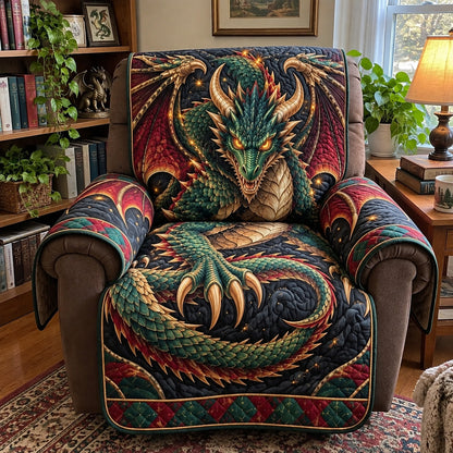 Mystic Dragon Haven Quilted Sofa Cover GFTOPND4040
