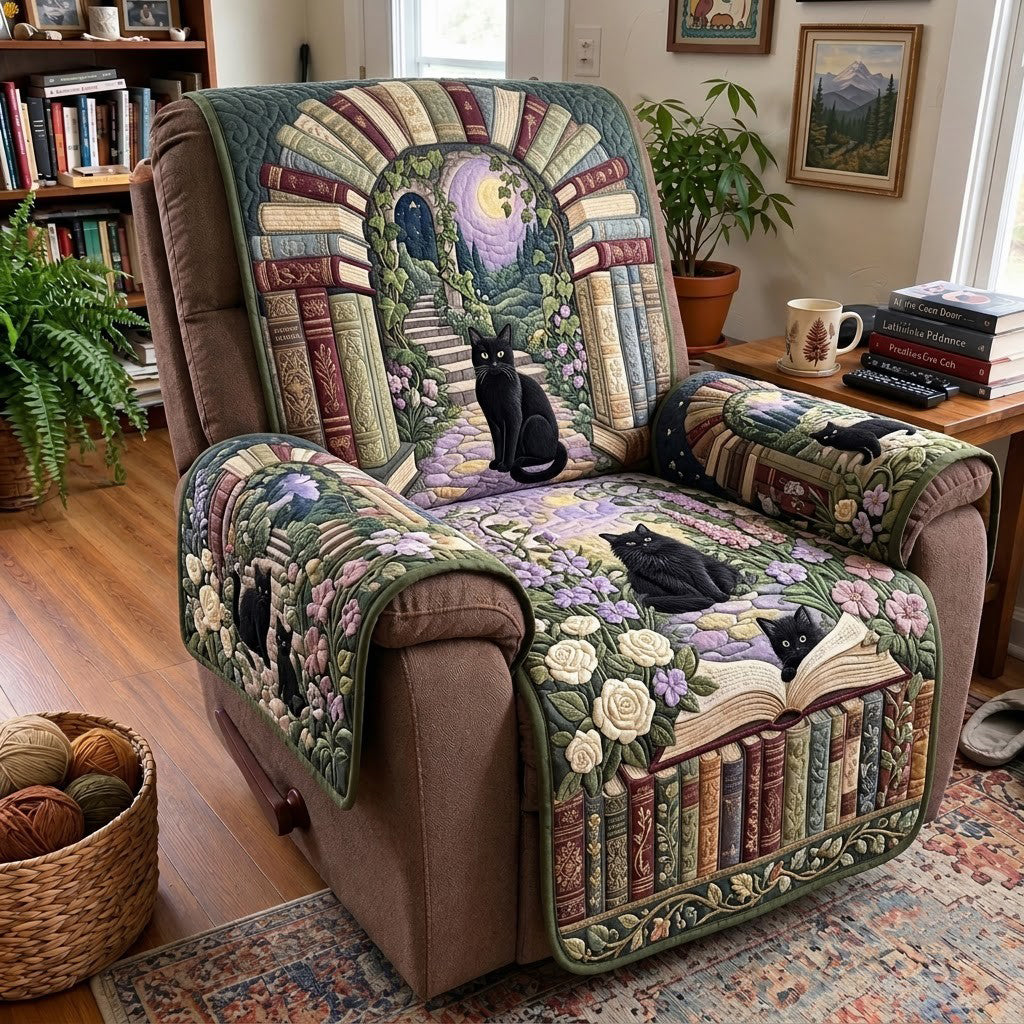 Secret Garden Of Books Quilted Sofa Cover GFTOPND4048