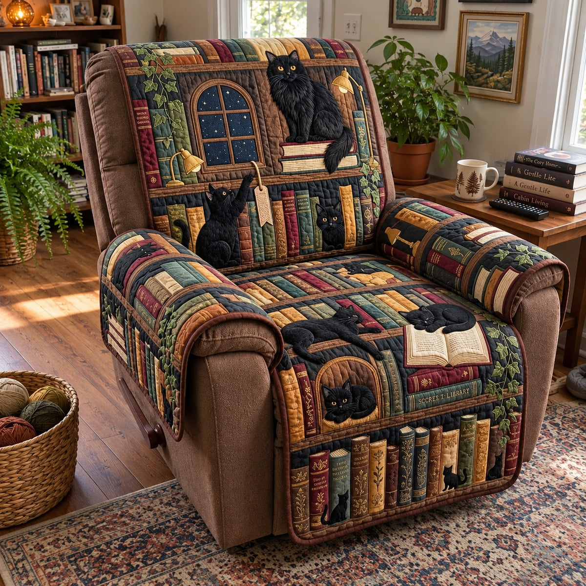 The Secret Library Quilted Sofa Cover GFTOPND4049