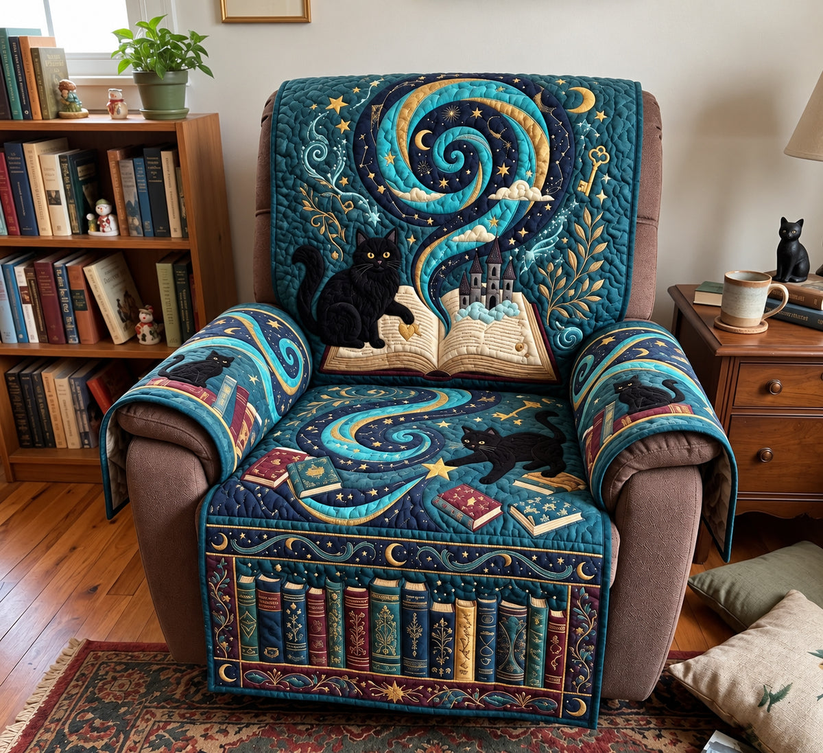 Enchanted Book Portal Quilted Sofa Cover GFTOPND4050