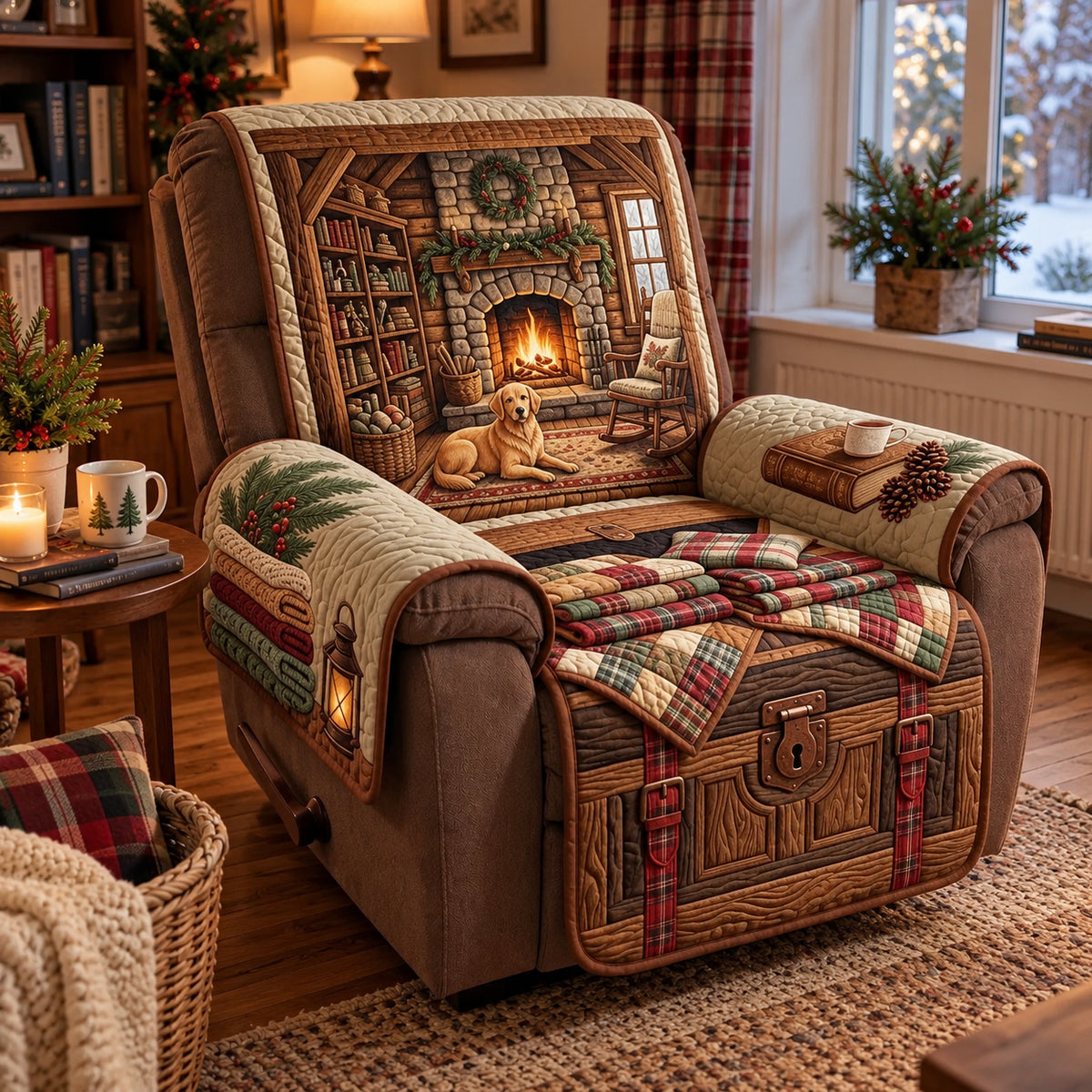 Cozy Chest Cabin Quilted Sofa Cover GFTOPND4099