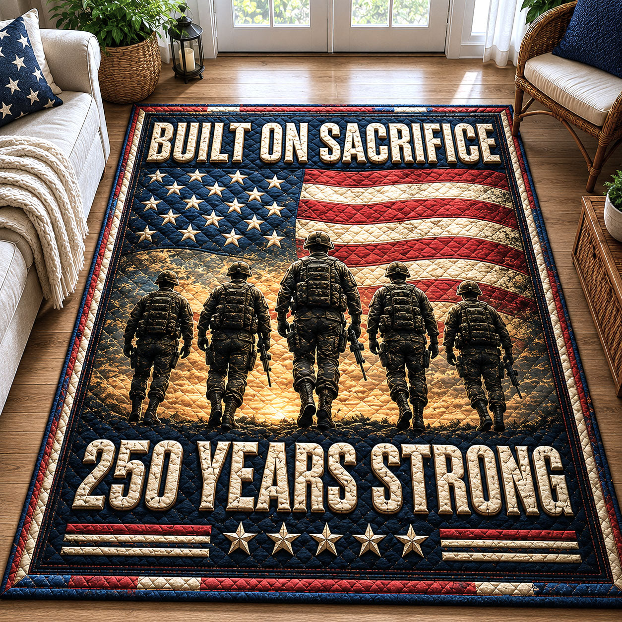 Built On Sacrifice Area Rug GFTOPND42
