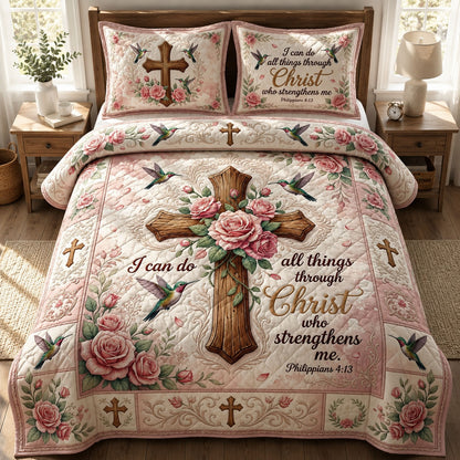 Christian Faith 3-Piece Quilted Bedding Set GFTOPND462