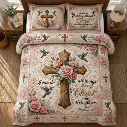Christian Faith 3-Piece Quilted Bedding Set GFTOPND462