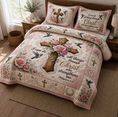 Christian Faith 3-Piece Quilted Bedding Set GFTOPND462