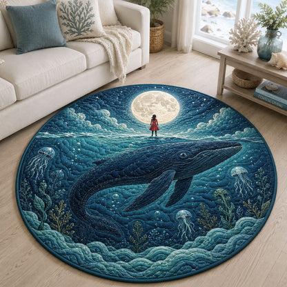 Surreal Ocean Quilted Round Mat GFTOPND52