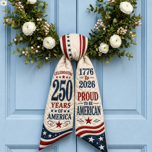 Proud To Be American Quilted Wreath Sash GFTOPND522