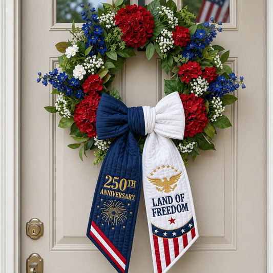 Land Of Freedom Quilted Wreath Sash GFTOPND523