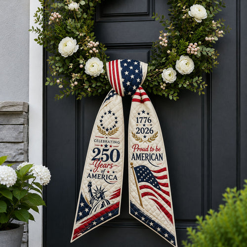 250 Years Of America Quilted Wreath Sash GFTOPND526