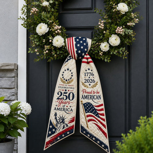 250 Years Of America Quilted Wreath Sash GFTOPND526