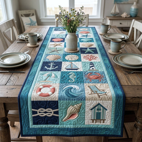 Summer Mini Coastal Quilted Table Runner GFTOPND57