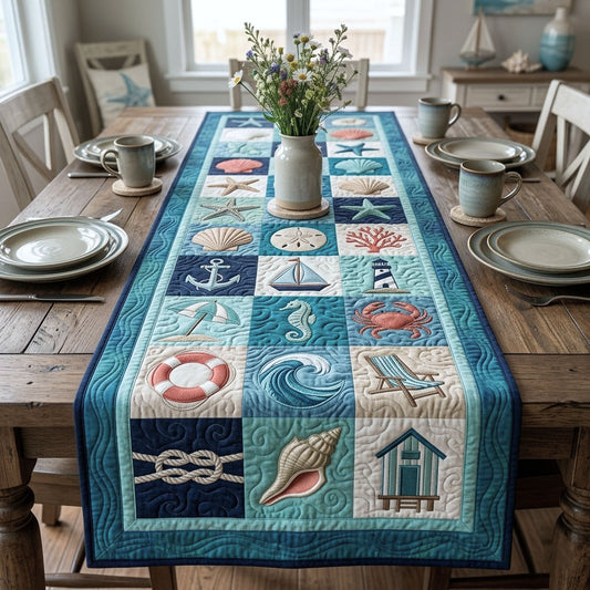 Summer Mini Coastal Quilted Table Runner GFTOPND57