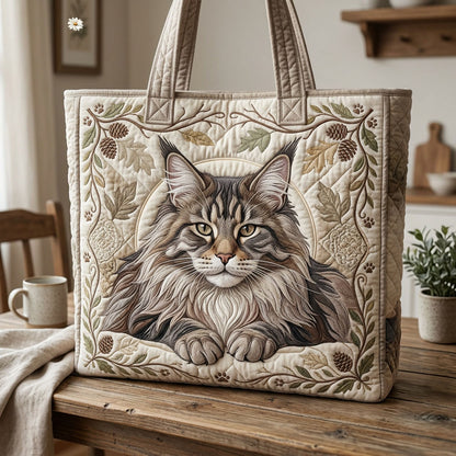 Maine Coon Quilted Tote Bag GFTOPND608