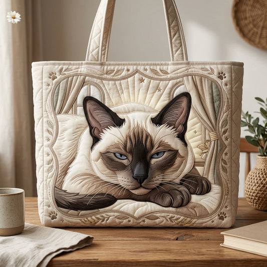Siamese Cat Quilted Tote Bag GFTOPND610