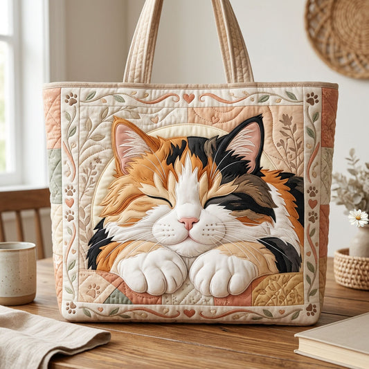 Calico Cat Quilted Tote Bag GFTOPND611