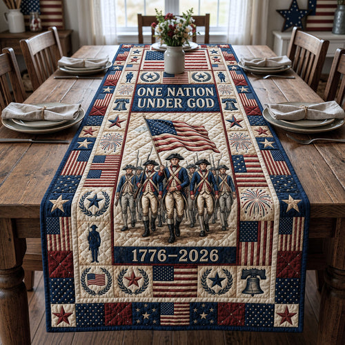 One Nation Under God Quilted Table Runner GFTOPND62