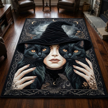 Witch With Her Cats Area Rug GFTOPND648